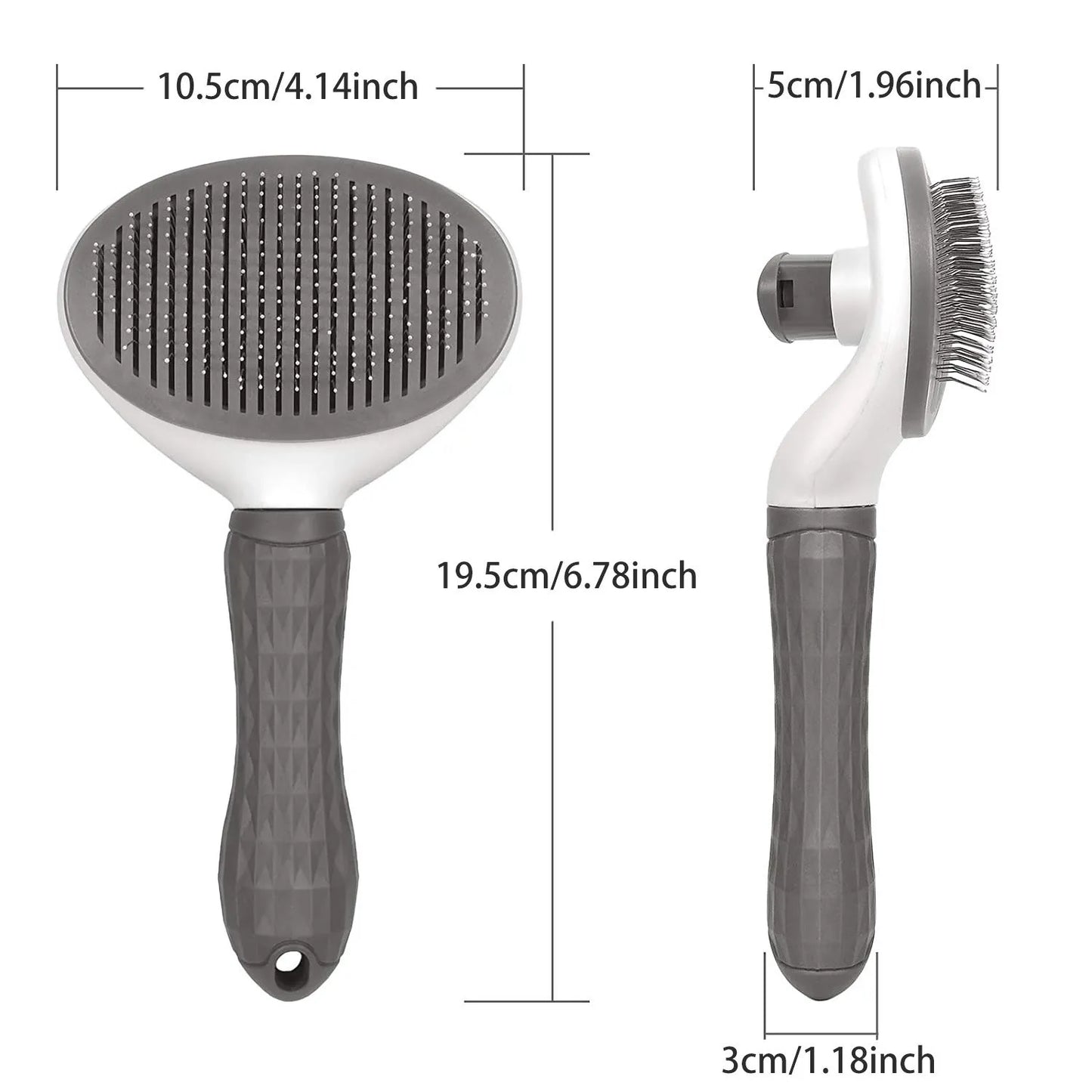 Self-Cleaning Pet Brush Hair Remover Comb for Dogs & Cats, Dematting Grooming Tool