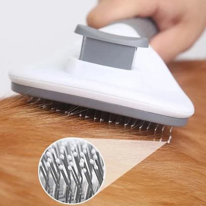 Self-Cleaning Pet Brush Hair Remover Comb for Dogs & Cats, Dematting Grooming Tool