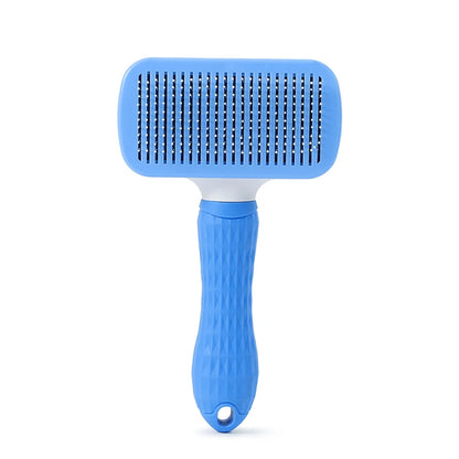 Self-Cleaning Pet Brush Hair Remover Comb for Dogs & Cats, Dematting Grooming Tool